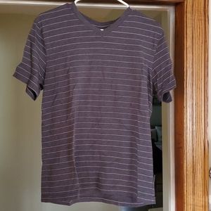Grey Striped Tee